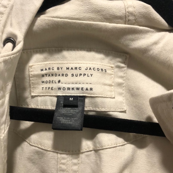 Marc by Marc Jacobs Cream Long Casual Coat - Picture 4 of 4